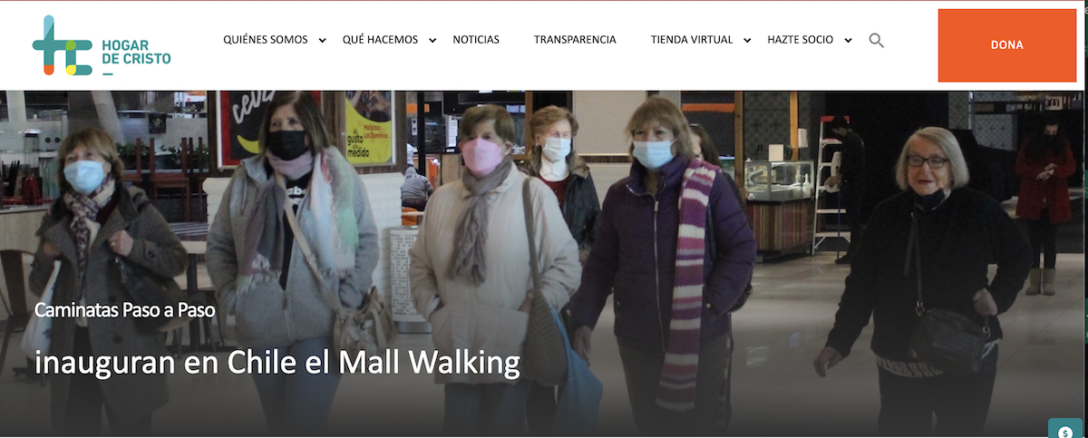 Nota Mall Walking del Hogar de Cristo